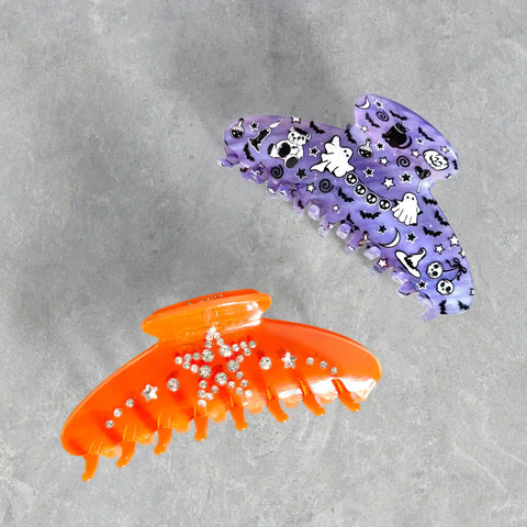 Witchy Lilac Glitter Large Hair Clip