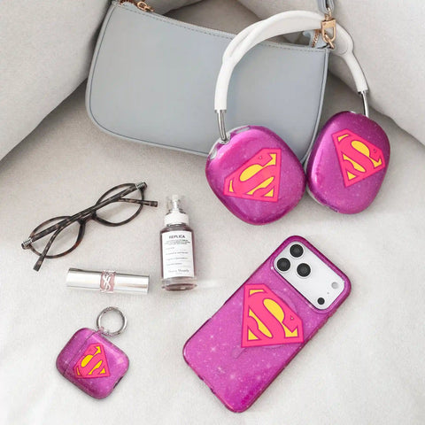 Supergirl Stardust Glitter AirPod Case