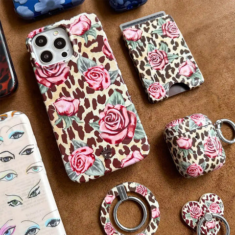 Rosy Leopard Phone Ring
