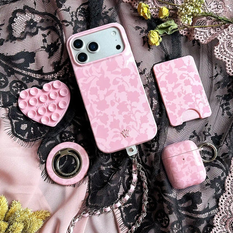 Magical Mauve Floral MagSafe Wallet