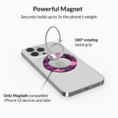 Magenta Camo MagSafe Grip Ring