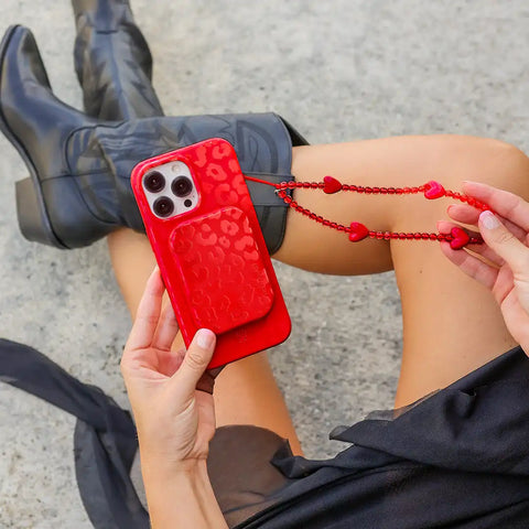 Red Hot Leopard Portable MagSafe Charger Power Pack