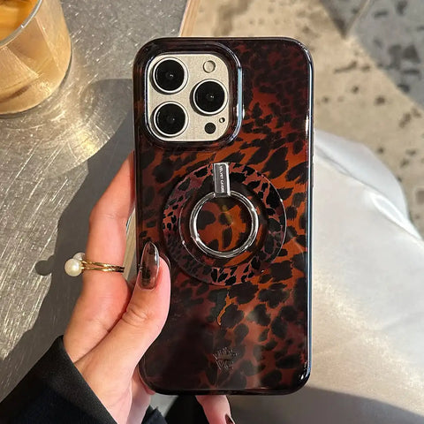 Leopard Tort MagSafe Grip Ring