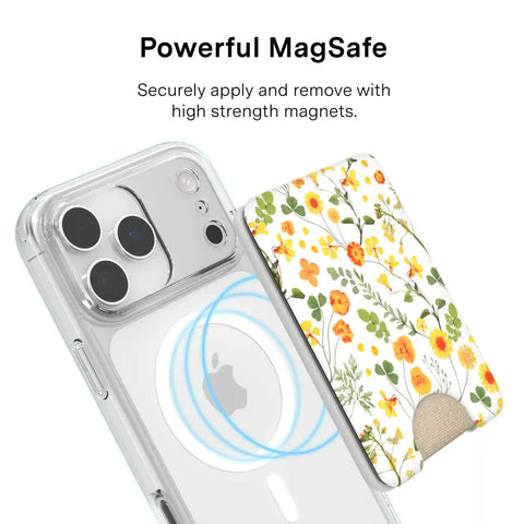 Whimsical Floral MagSafe Wallet