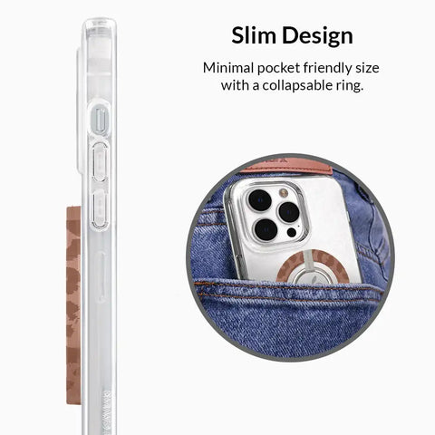 Chocolate Leopard MagSafe Grip Ring