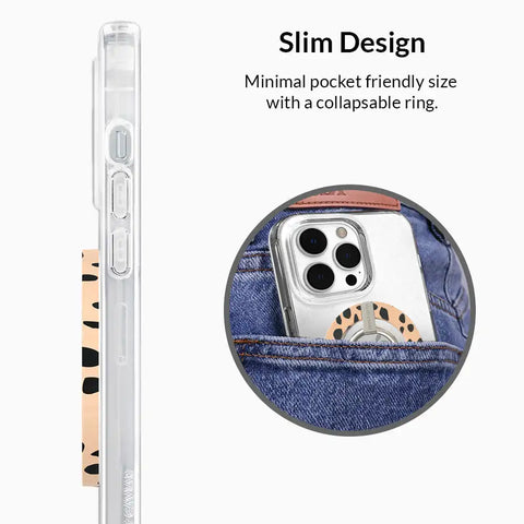Spotted Cheetah MagSafe Grip Ring