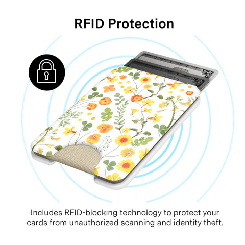 Whimsical Floral MagSafe Wallet