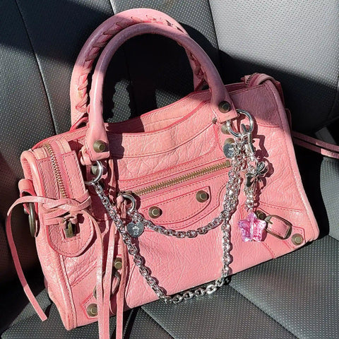 Pink Star Bag Charm