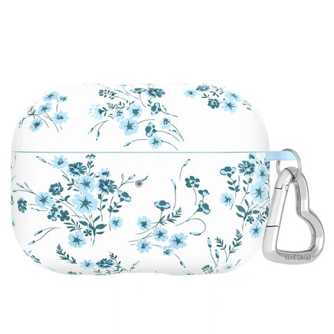 French Blue Floral AirPod Case