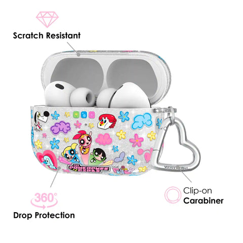 The Powerpuff Girls Girl Power Glitter AirPod Case