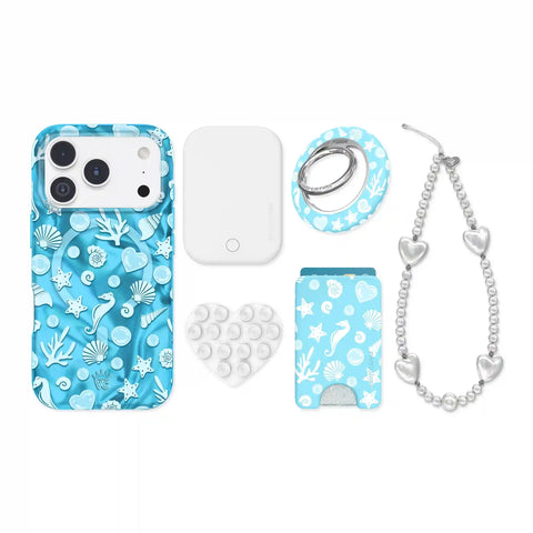 Aquamarine Holo iPhone Bundle Set