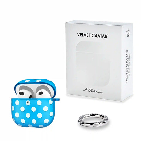 Aquamarine Polka Dot  AirPod Case