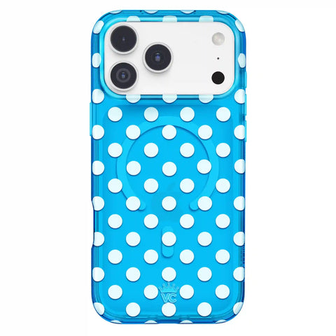 Aquamarine Polka Dot iPhone Case