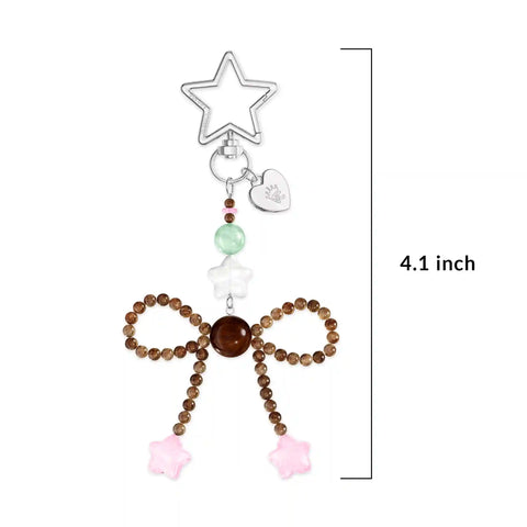 Espresso Bow Bag Charm