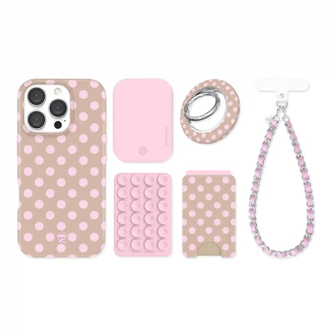 Brown Sugar Polka Dot iPhone Bundle Set