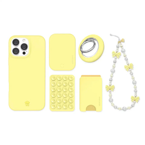 Butter Yellow iPhone Bundle Set