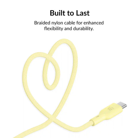 Butter Yellow Fast Charging Cable, 6ft USB-C