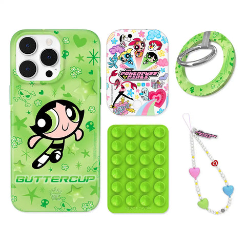 The Powerpuff Girls Buttercup iPhone Bundle Set - Grip