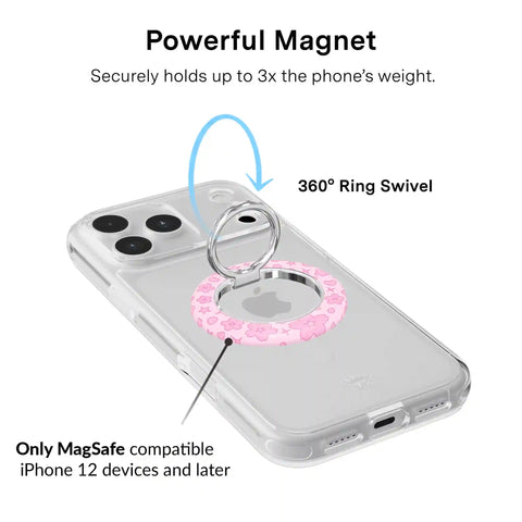 Pink Cherry Blossom MagSafe Grip Ring