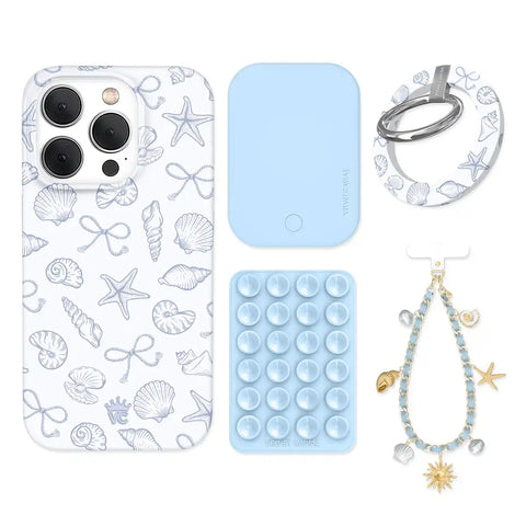 Coastal Seashells iPhone Bundle Set - Grip