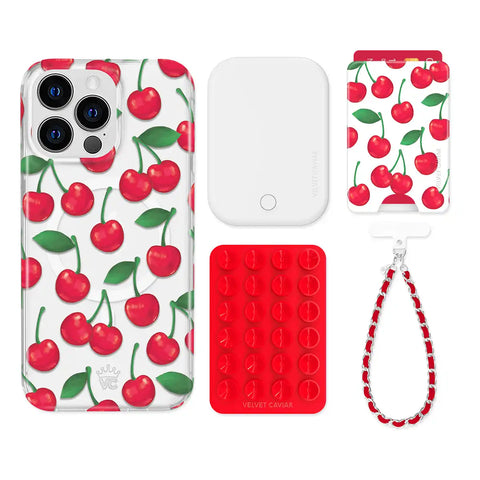 Very Cherry iPhone Bundle Set - Wallet