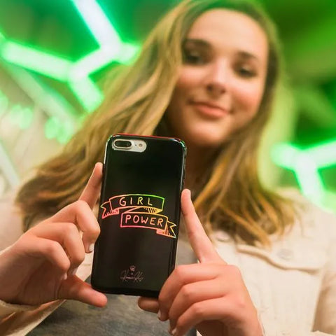 Girl Power iPhone Case by Kendall Vertes