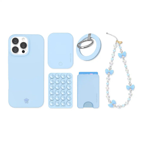 Cotton Candy Blue iPhone Bundle Set
