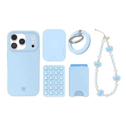 Cotton Candy Blue iPhone Bundle Set
