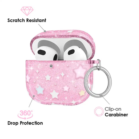 Falling Star Glitter AirPod Case
