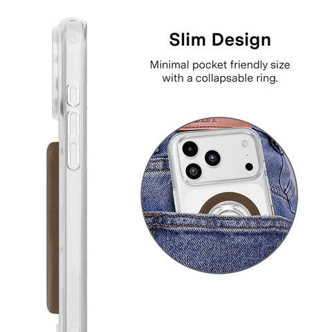 Espresso Brown MagSafe Grip Ring