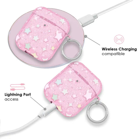 Falling Star Glitter AirPod Case