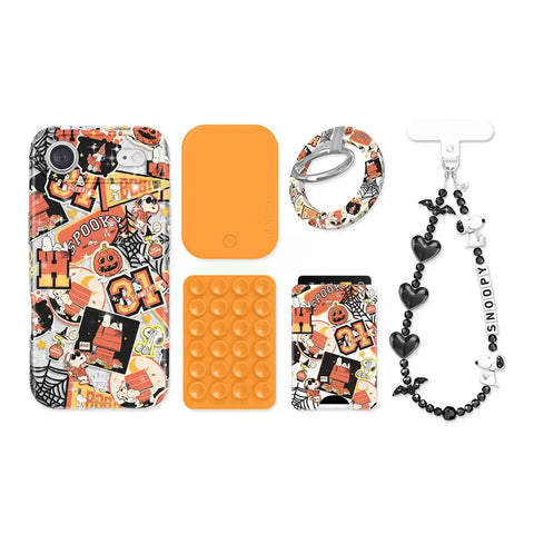 Snoopy Halloween Varsity Glitter iPhone Bundle Set