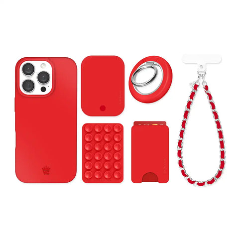 Hot Girl Red iPhone Bundle Set
