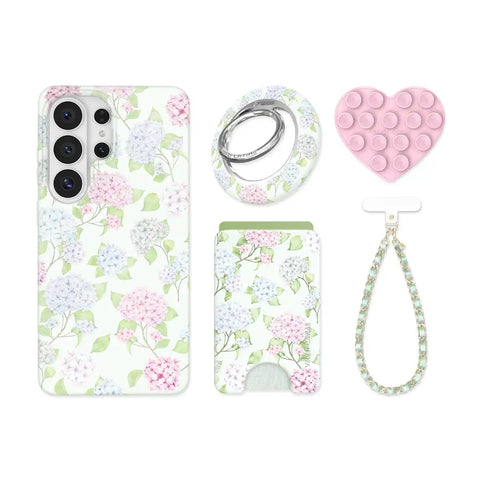 Hydrangea Floral Samsung Bundle Set