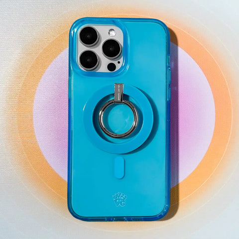 Neon Blue MagSafe Grip Ring
