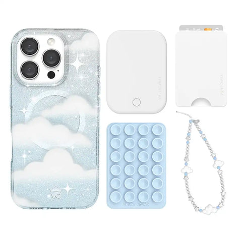 In The Clouds Stardust iPhone Bundle Set - Wallet