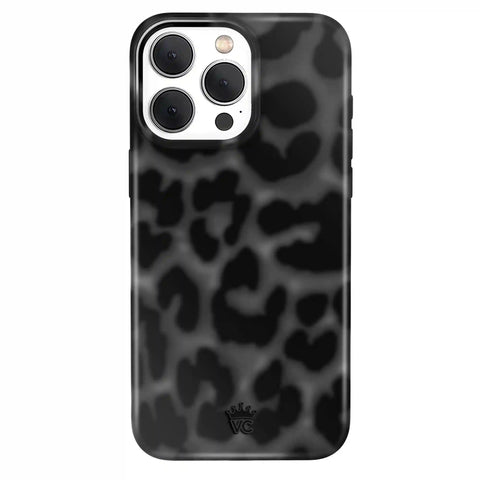 It Girl Black Leopard iPhone Case