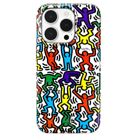Keith Haring Rainbow Dancers iPhone Case