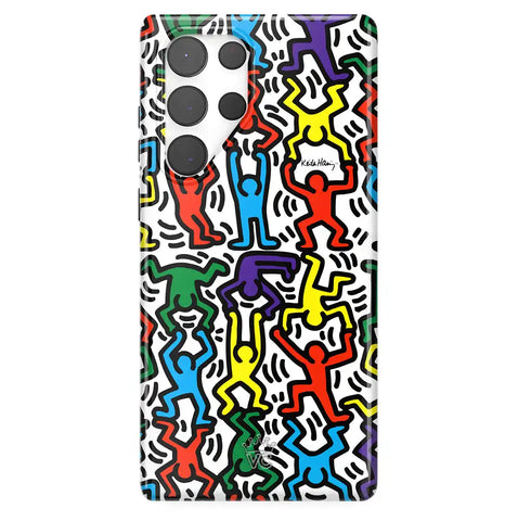 Keith Haring Rainbow Dancers Samsung Case