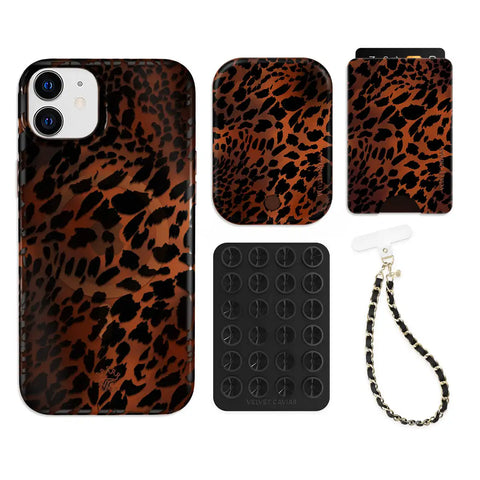 Leopard Tort iPhone Bundle Set - Wallet
