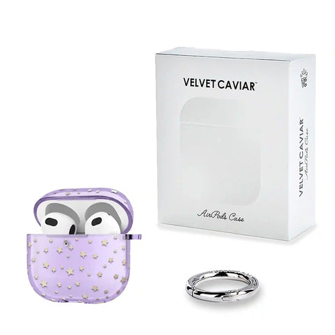 Lilac Celestial Stars AirPod Case