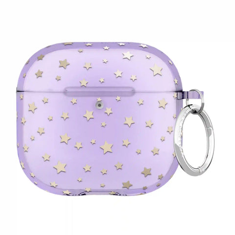 Lilac Celestial Stars AirPod Case
