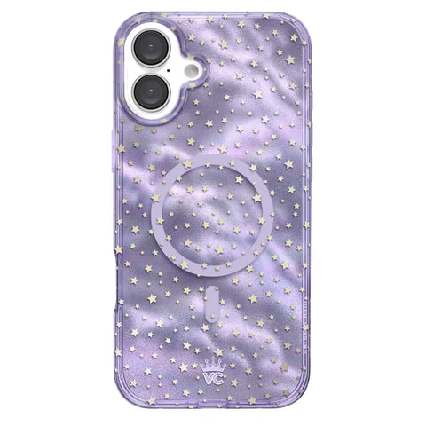Lilac Celestial Stars iPhone Case