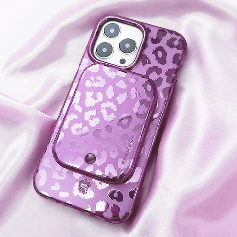 Amethyst Leopard Portable MagSafe Charger Power Pack