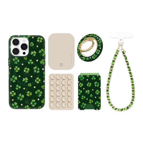 Lucky Clover Glitter iPhone Bundle Set