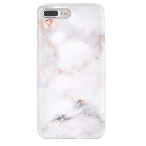 Gray Clouds Marble iPhone Case