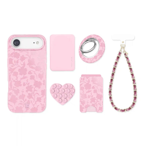 Magical Mauve Floral iPhone Bundle Set