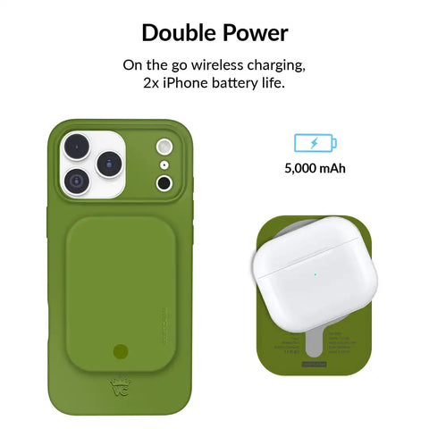 Matcha Green Portable MagSafe Charger Power Pack