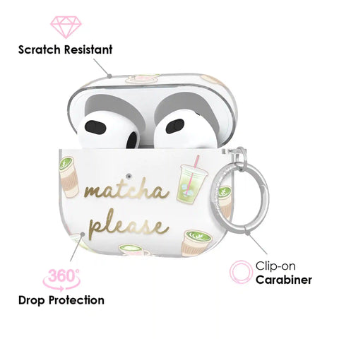 Matcha Please AirPod Case
