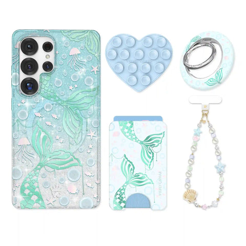 Mermaid Glitter Holo Samsung Bundle Set